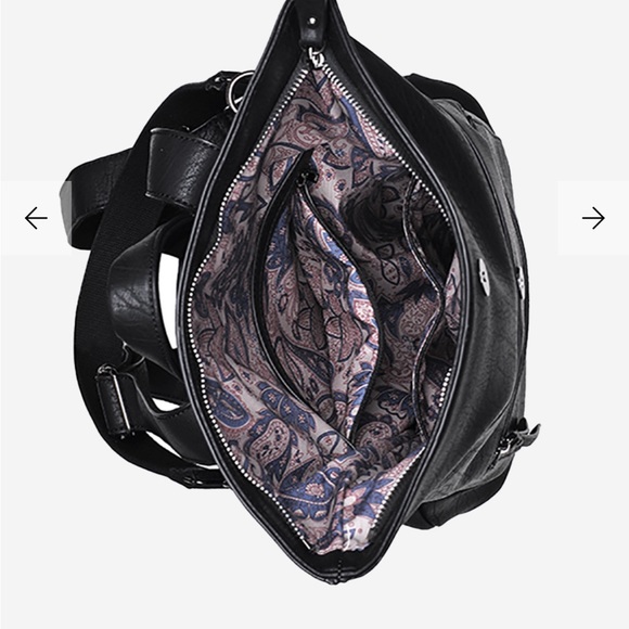 Stylish Olive Green Leather Backpack - Picture 10 of 14